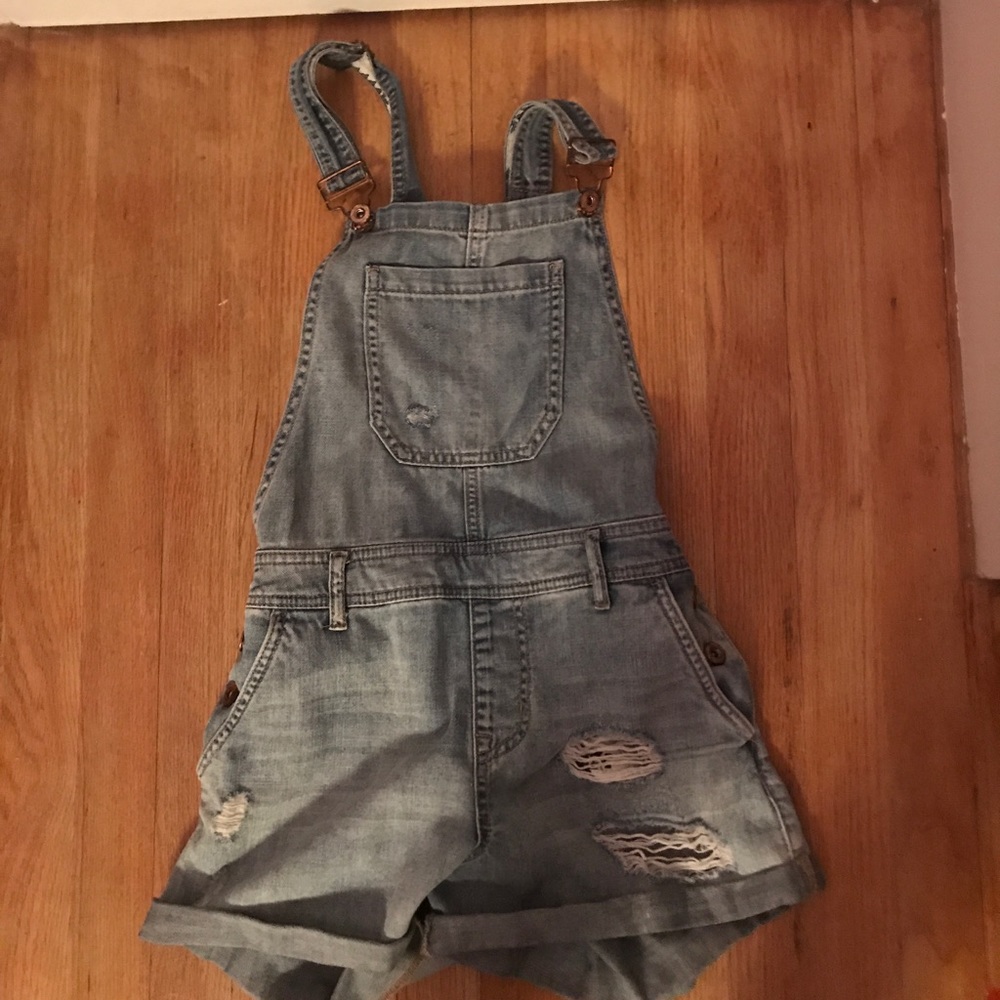 Jean Short Overalls (forever 21)